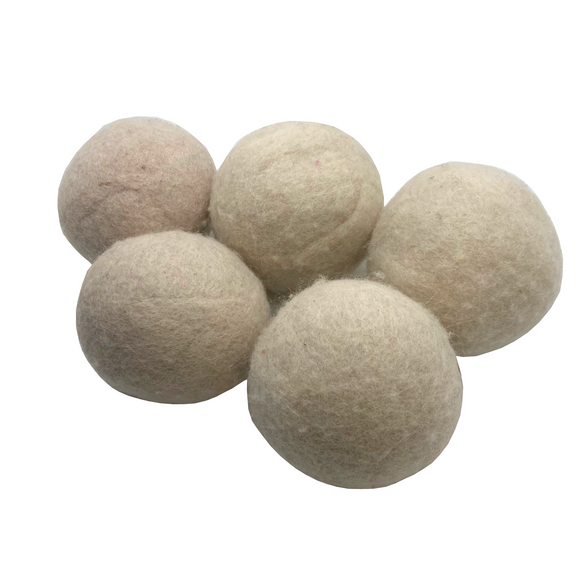 White Dryer Balls set of 5